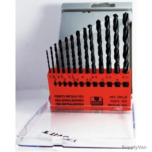 Tivoly HSS Drill Bit Set, Metal, 13 Pcs/Set — image 1