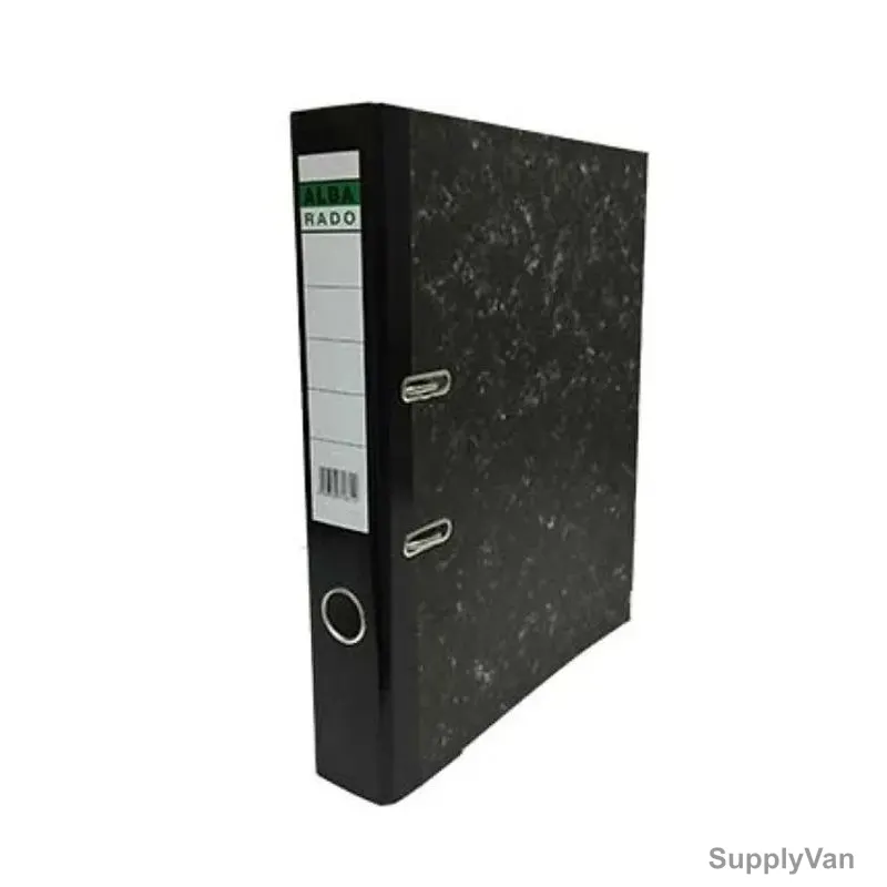 Alba Rado Box File, AL602, 270MM Width x 355MM Length, F/S, 2 Inch, Marble Black