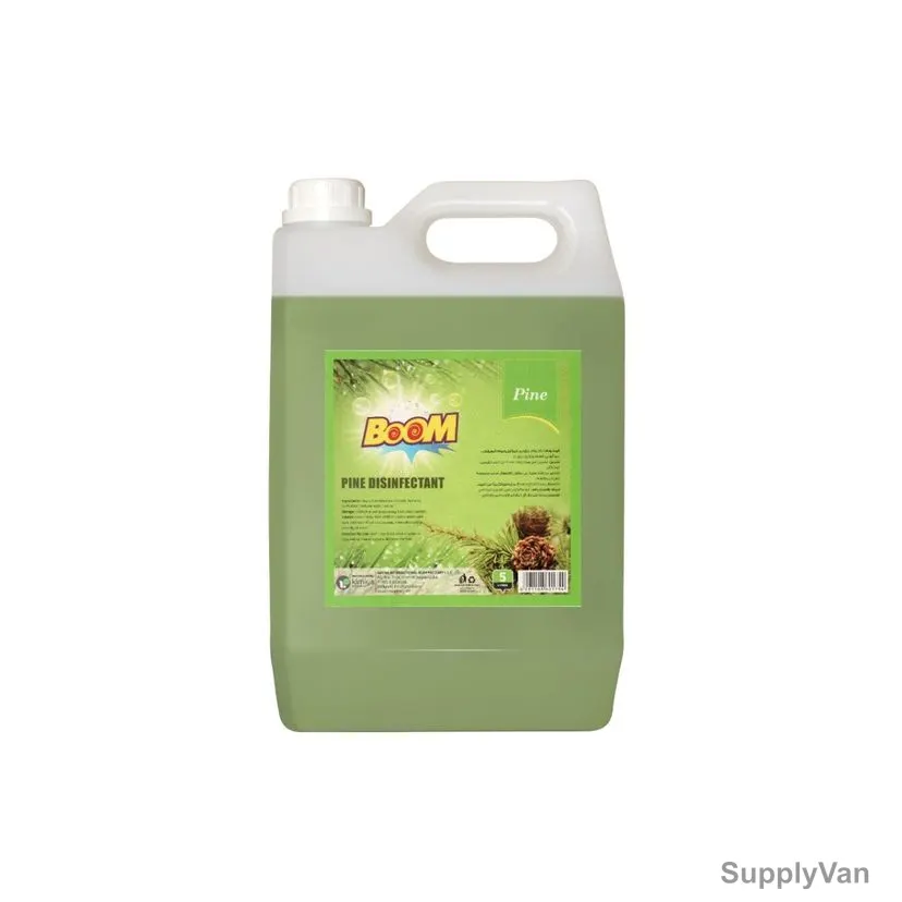 Boom Liquid Disinfectant, Pine Fragrance, 5 Ltrs, 4 Pcs/Carton