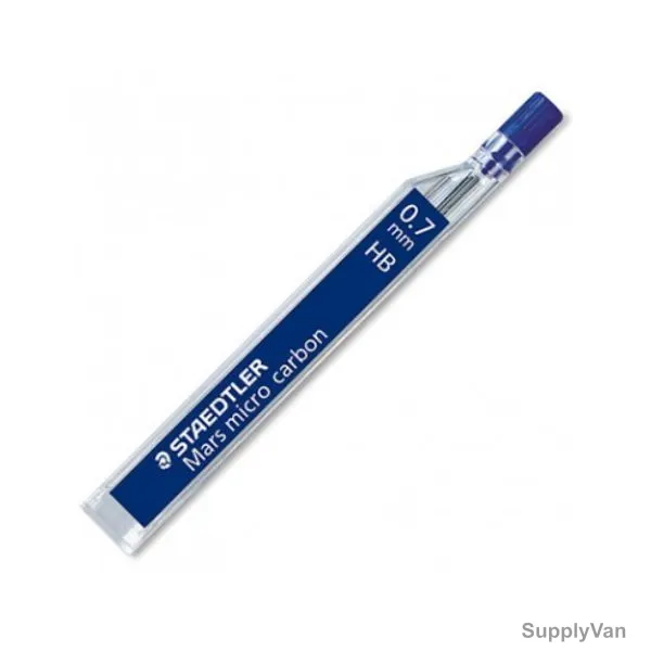Staedtler Mars Micro Carbon Pencil Lead, ST-250-07-HBBK2D, 0.7MM Tip Size, Blue, 24 Pcs/Pack