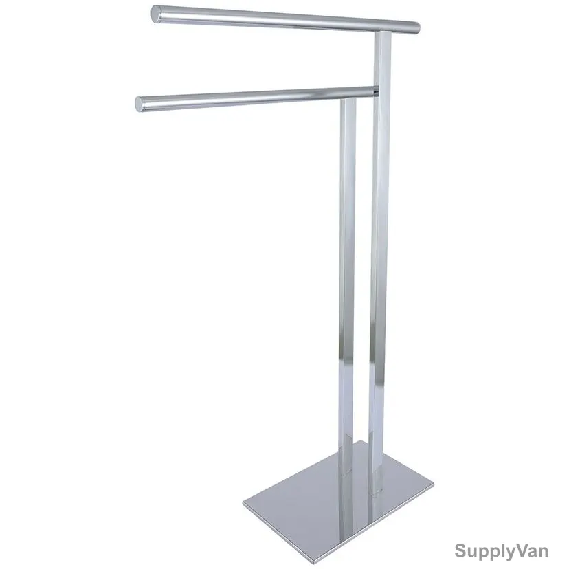 High Trend Standing Towel Bar, NN6062, Silver Colour, Steel — image 1