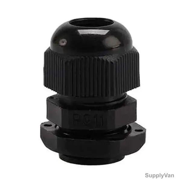 PVC Gland, PG-11, 5-10MM Cable Size, Black, 100 Pcs/Pack