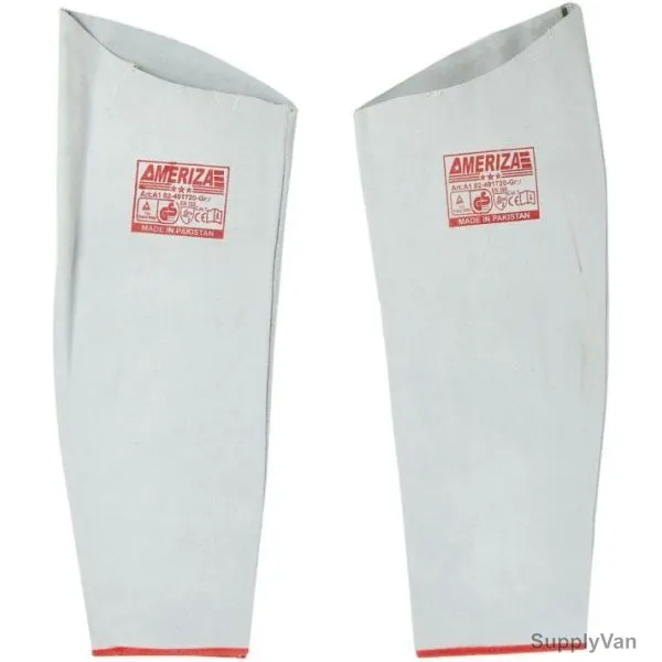 Ameriza Welding Sleeve with Piping, A102501720, Leather, 22 Inch, Grey — image 1