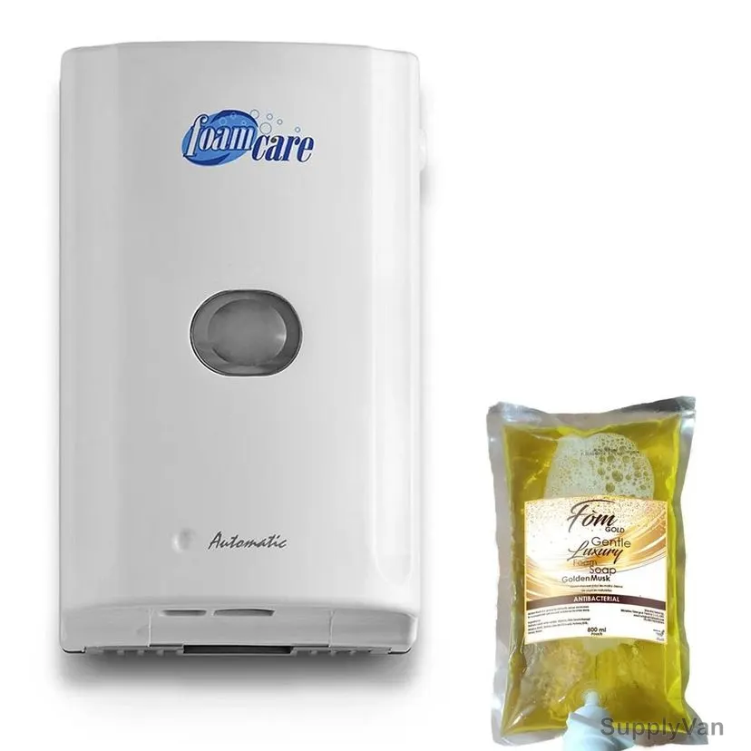Swish Super Automatic Soap Dispenser With 800ML Gold Luxury Foam Soap Refill Pouch, 1000ML — image 1