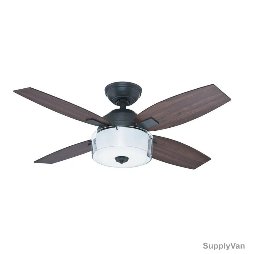Hunter Ceiling Fan, 50618, Central Park, 4 Blade, 107CM, Aged Steel