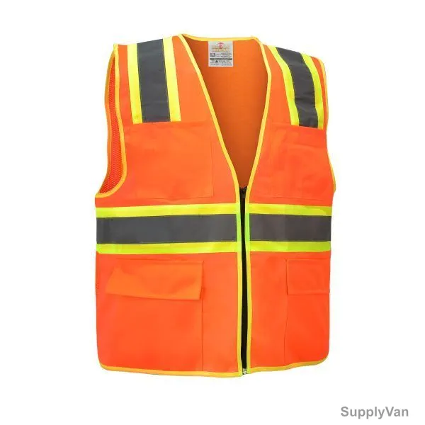 Empiral Safety Vest, E108083002, Sparkle, Orange, M