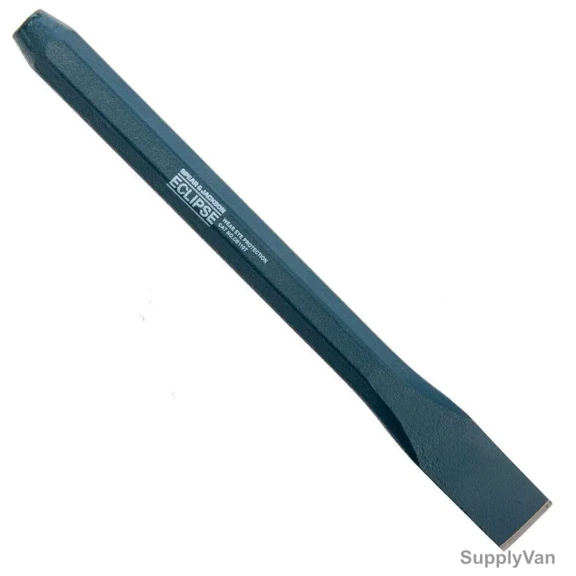Eclipse Flat Cold Chisel, CB110T, Chrome Vanadium Steel, 3/4 Inch Width x 8 Inch Length
