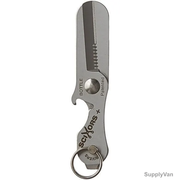 True Utility Multi Tool Keyring Scissor, TU-238, Silver