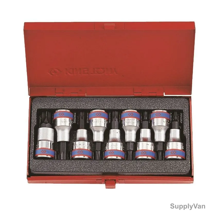 Kingtony Torx Socket Set, 4109PR, 1/2 Inch, 9 Pcs/Set