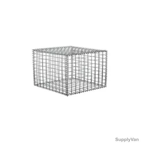 Admax Gabion Basket, Galvanized Steel, 330MM Length x 330MM Width, 4MM Wire Dia — image 1