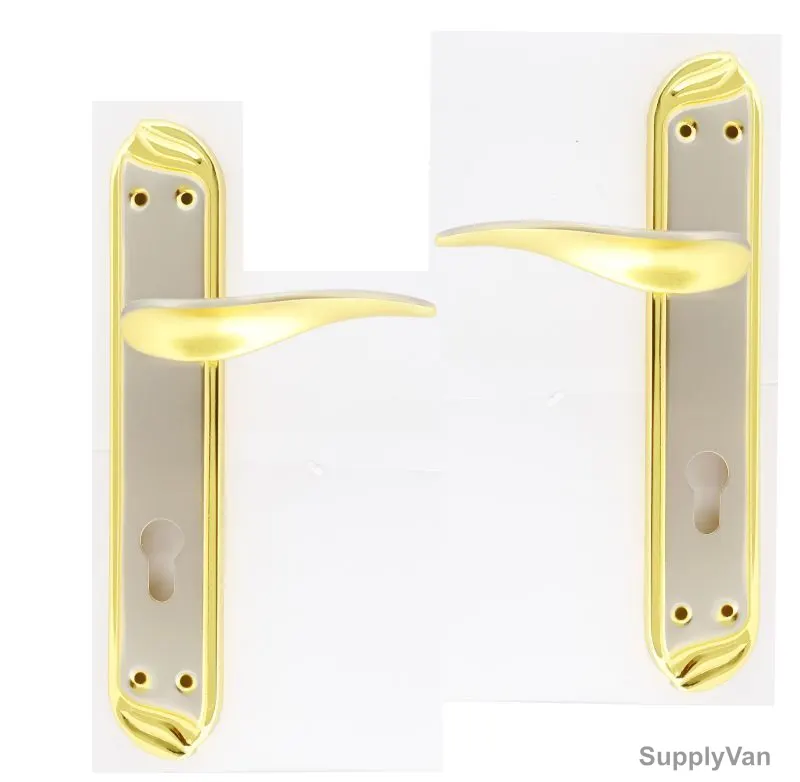 Robustline Lever Handle Brass/Chrome Plated with lock, SAF-25, Brass Material, Multicolor