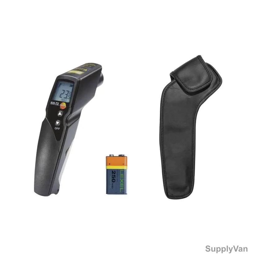 Testo Infrared Thermometer, 830-T2-Kit, -30 to +400 Deg.C, 3 Pcs/Kit — image 1