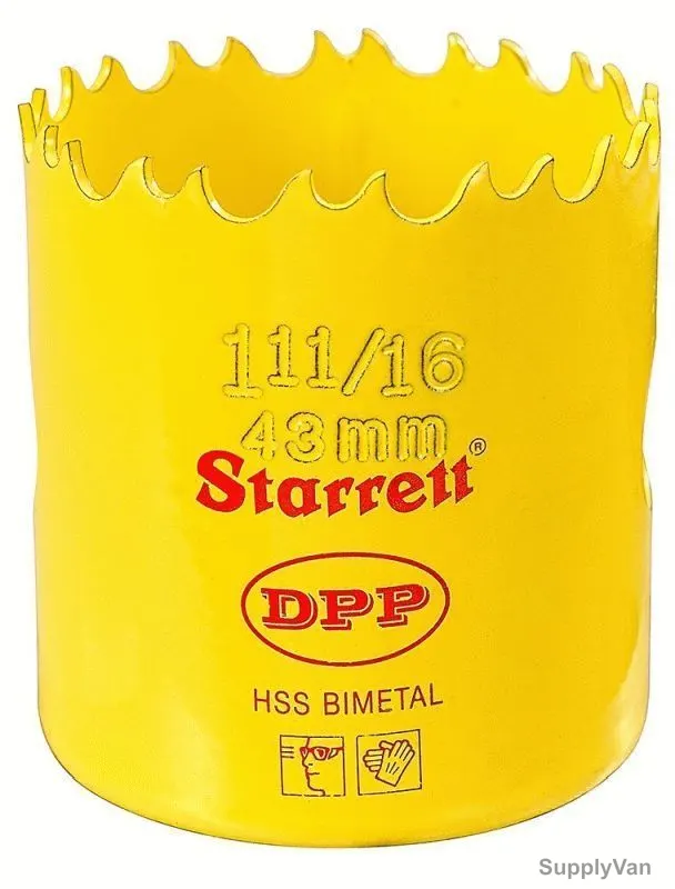 Starrett Dual Pitch Professional Hole Saw, DH1116, 43mm