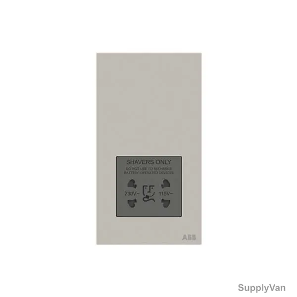 ABB Shaver Socket, AM40188-DU, Millenium, 20A, Dune Sand — image 1