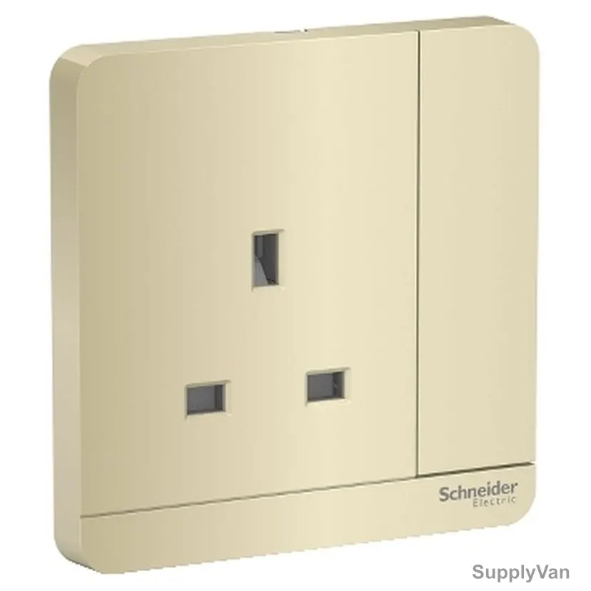 Schneider Electric Switched Socket, E8315N-WG-G12, AvatarOn, 1 Gang, 3P, 13A, 250VAC, Wine Gold