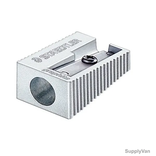Staedtler Single Hole Metal Sharpener, 510-10, 8.2MM, Silver, 10 Pcs/Pack — image 1