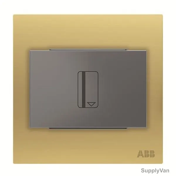 ABB Electronic Card Switch With Timmer, AM40544-MG, Millenium, 16A, Matt Gold