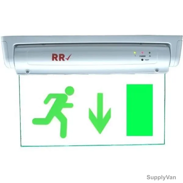 RR Exit Down Sign Light Board, 230V