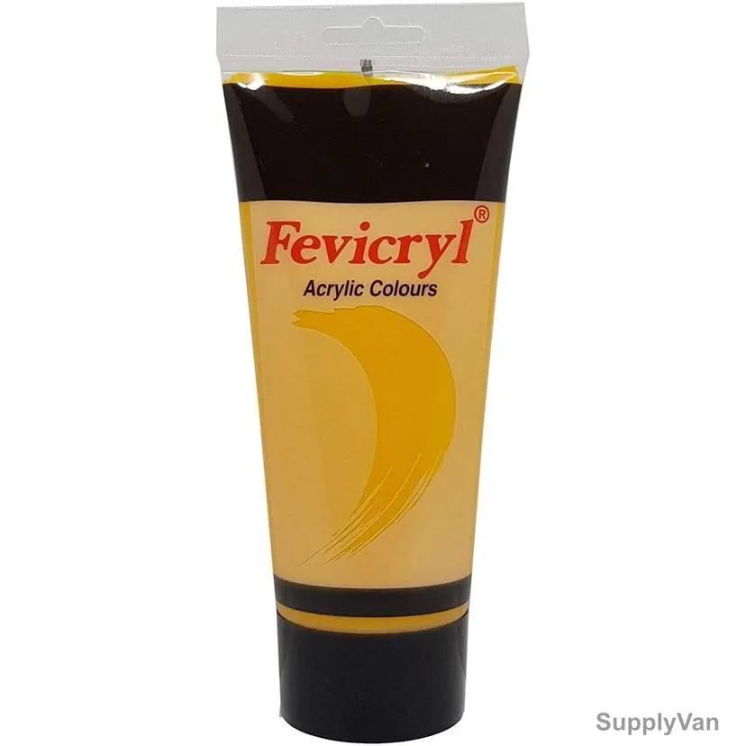 Pidilite Acrylic Color, AC37, Fevicryl, 200 ML, Cadmium Yellow