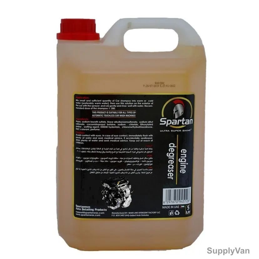 Spartanwax Engine Degreaser, 5 Ltrs