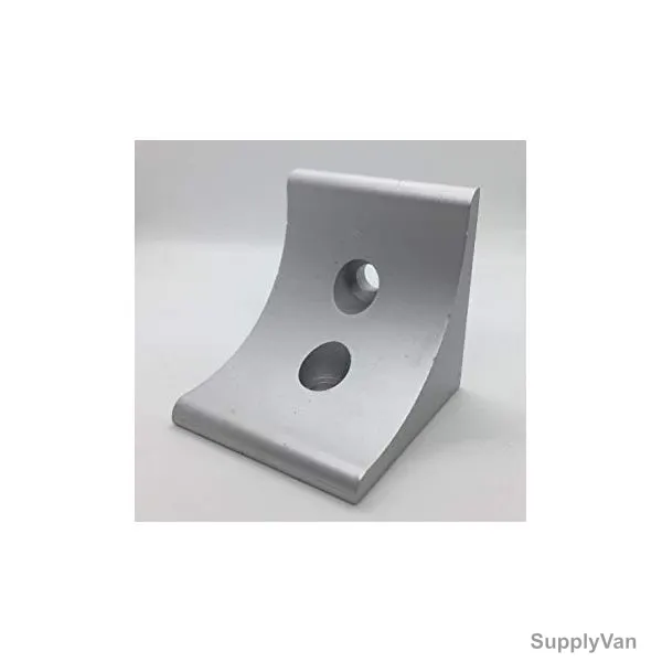 Extrusion L-Corner Bracket, 30 Series, 2 Hole, Aluminium, 58 x 56MM