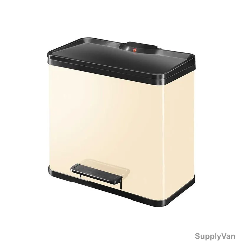 Hailo Pedal Waste Bin, HLO-0630-250, Oko Duo Plus L, 26 Litres, Vanilla