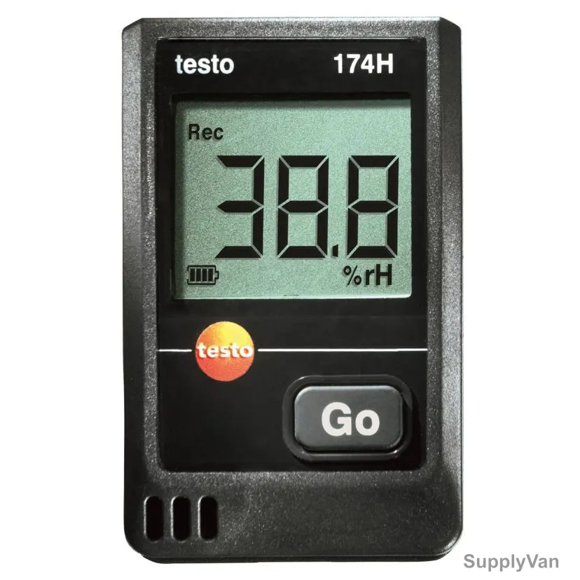 Testo Temperature/Humidity Mini Data Logger, 174-H, -20 to 70 Deg.C — image 1