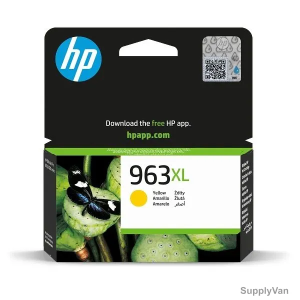 HP High Yield Original Ink Cartridge, 3JA29AE, 963XL, Yellow