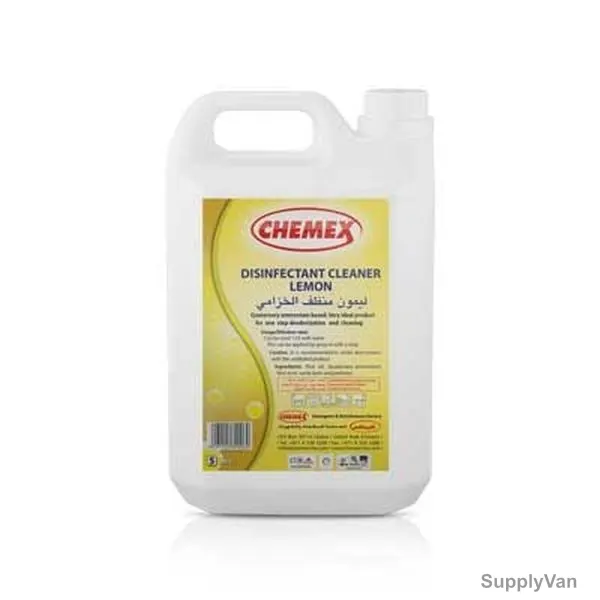 Chemex Lemon Disinfectant Cleaner, 5 Litre, 4 Pcs/Pack