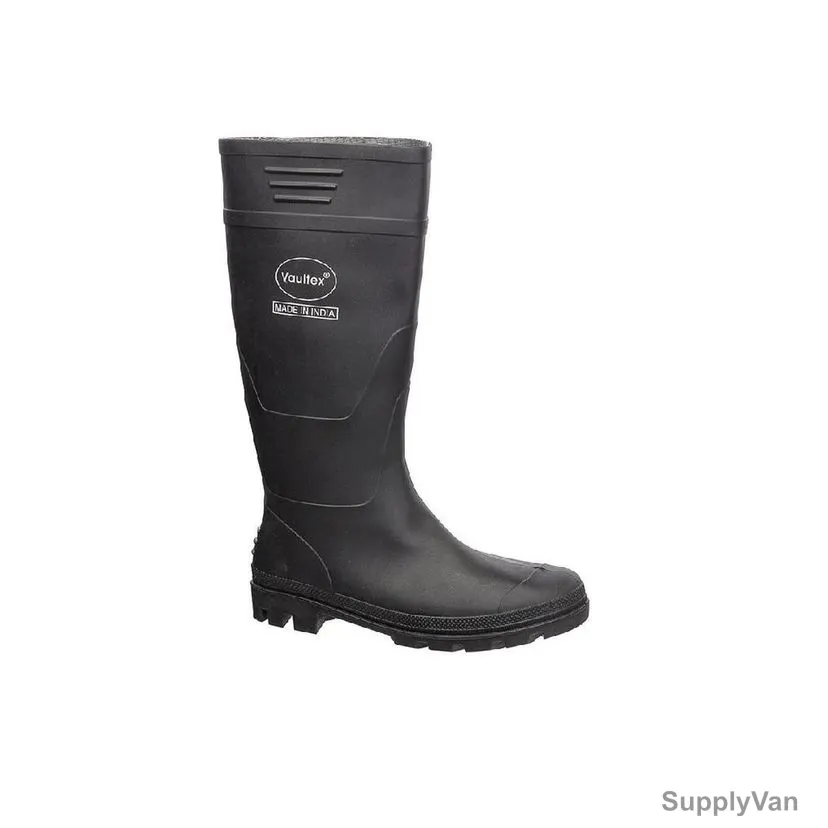 Vaultex Rain Gumboots, PKN, PVC, Size43, Black — image 1