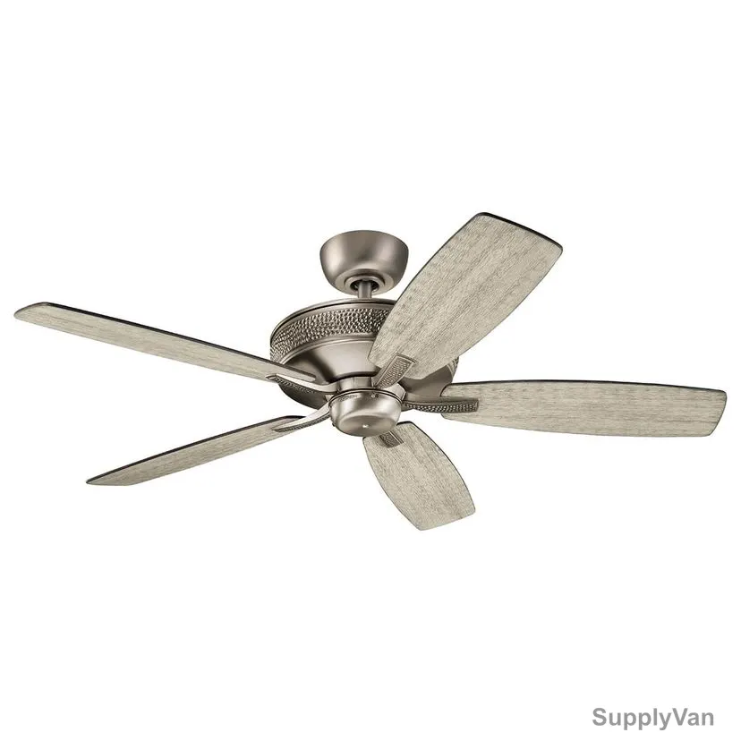 Kichler Ceiling Fan, 339013-BAP7, Monarch II, 66.3W, 5 Blade, 52 Inch Blade Dia, Burnished Antique Pewter — image 1