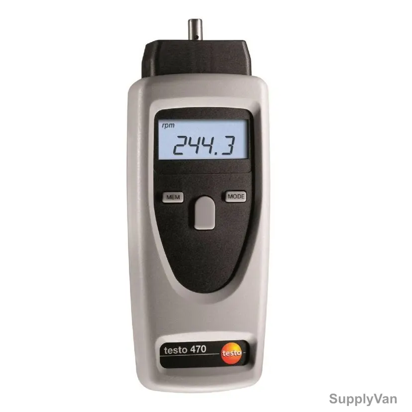 Testo Digital Tachometer, 470, 1 to 99999RPM