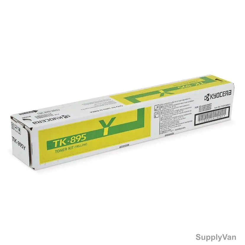 Kyocera Toner Cartridge, TK-895Y, 6000 Pages, Yellow — image 1