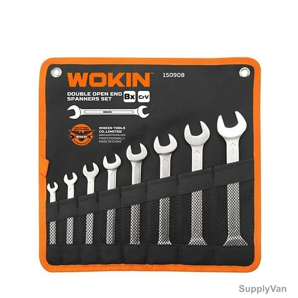 Wokin Double Open End Spanner Set, SHGT-W-150908, 8 Pcs/Set