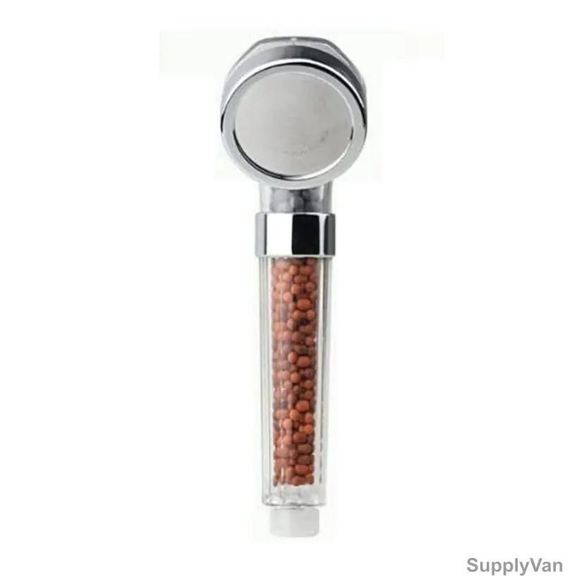 Novex Spa Shower Head, NWTS-HS-01, Plastic, 1/2 Inch, 6CM Head Dia, Clear/Chrome — image 1