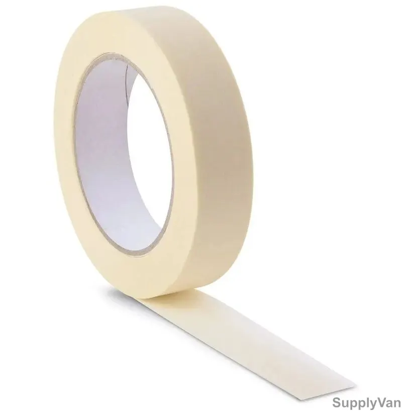 Masking Tape, 2 Inch Width x 20 Yards Length, White, 24 Rolls/Carton