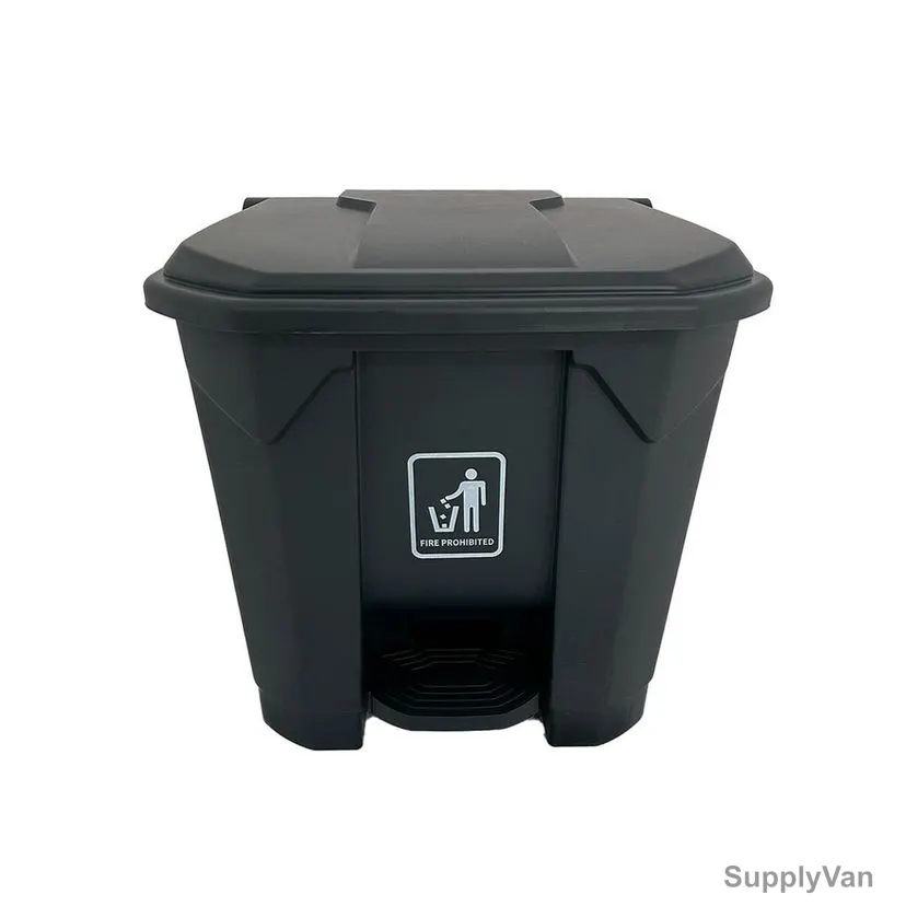 Akc Garbage Bin With Pedal, CHGC05K-30, Plastic, 30 Ltrs, Black — image 1