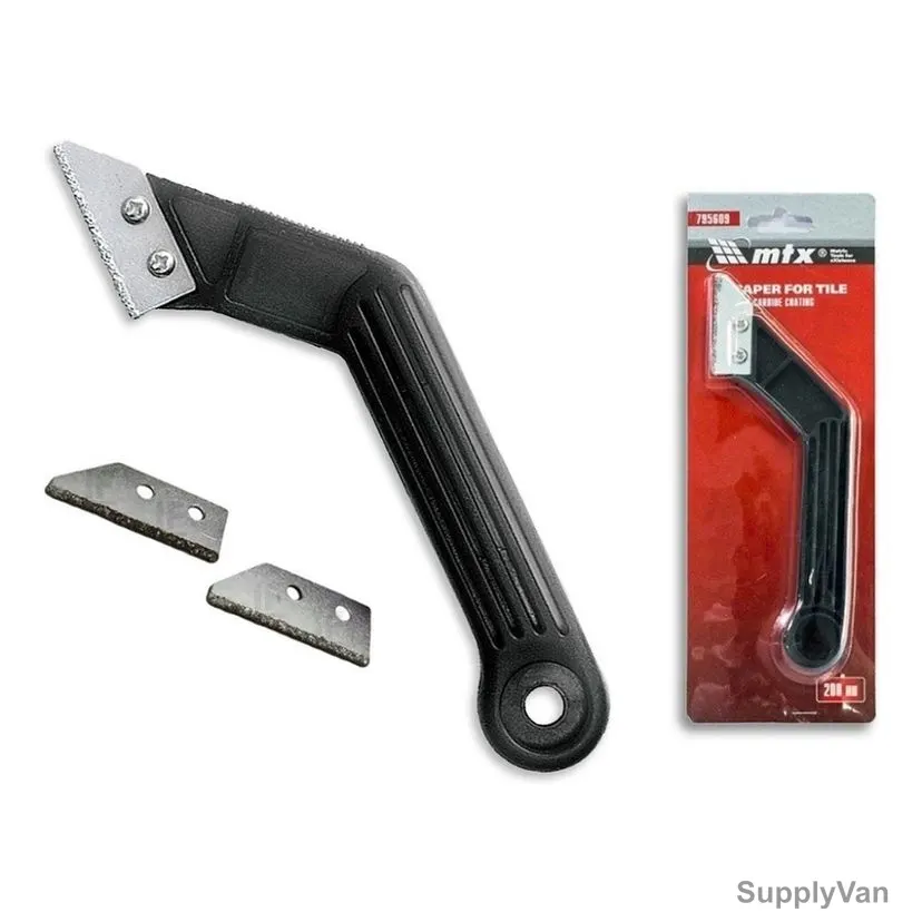 Mtx Tiles/Tungsten Carbide Coating Scraper, 795609, Carbon Steel, 250MM, 3 Pcs/Set