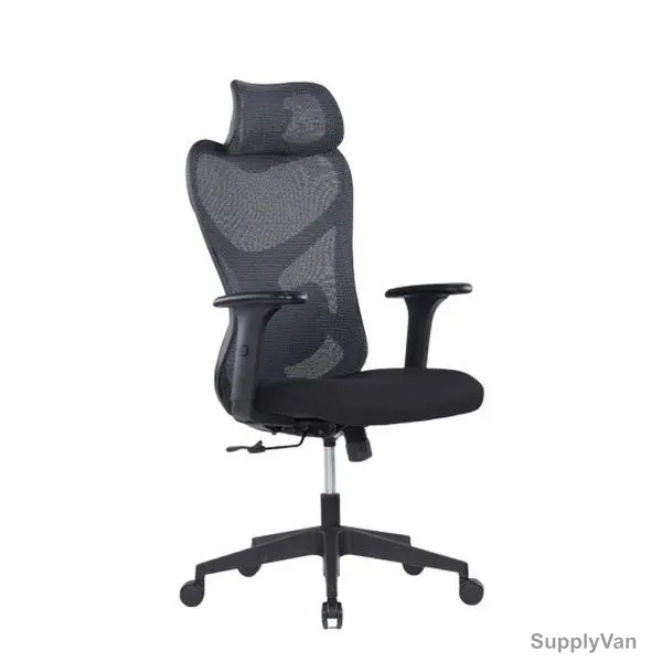 High Back Ergonomic Mesh Chair, 1279A, Black — image 1