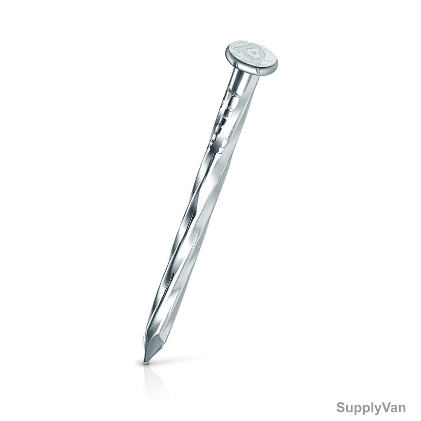 Tuf-Fix Spiral Concrete Nails, ZSNS3X25, Zinc Plated, Steel, Silver, 3 x 25MM