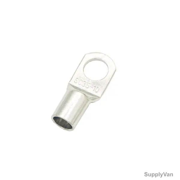 Cable Lug, Copper, 35 SQ.MM x 10MM Stud Size, Tin Plated, 100 Pcs/Pack