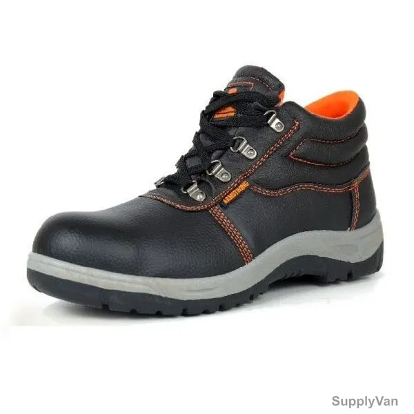 Armstrong Steel Toe Safety Shoes, RKP, Size42, Black, High Ankle