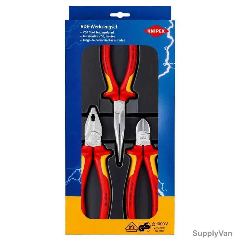 Knipex Electro Plier Set, 2012, 3 Pcs/Set — image 1