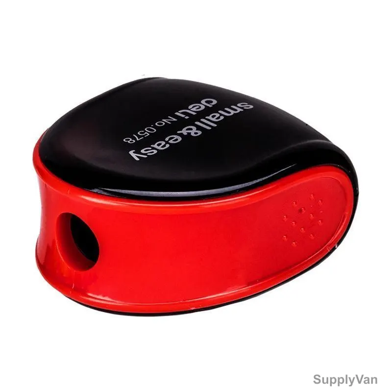 Deli Sharpener With Canister, E0578, 1 Hole, Red