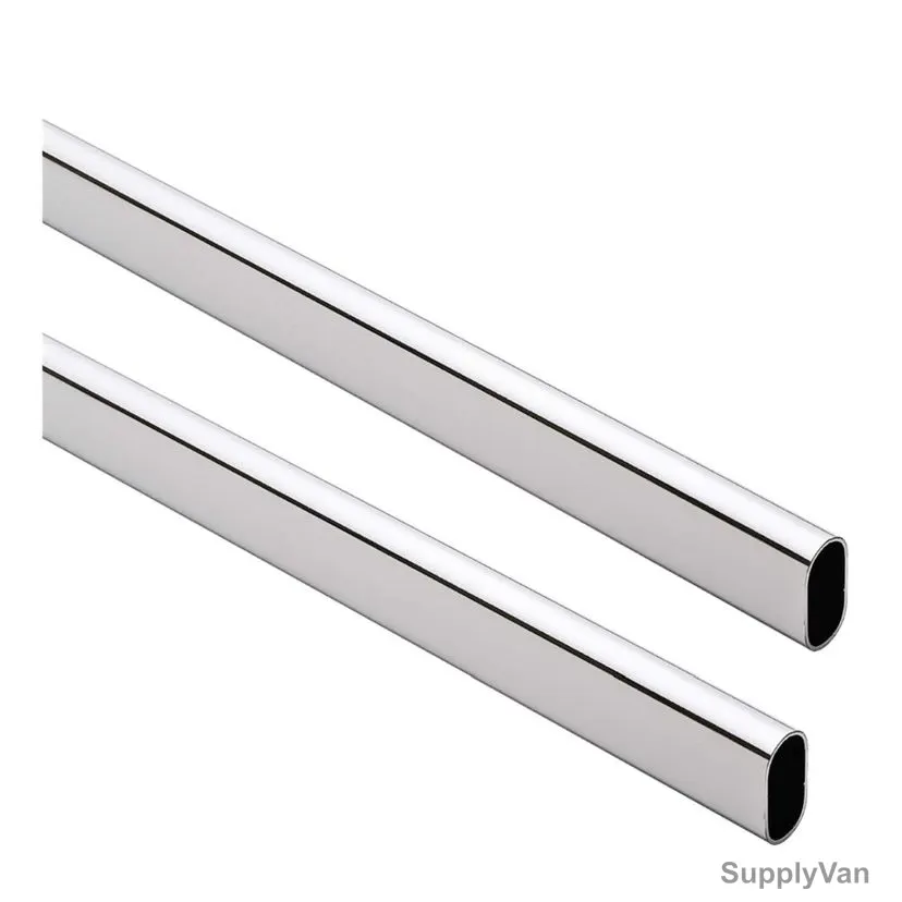 Robustline Heavy Duty Closet Rod, JMH15220, Chrome Plated Steel, 95CM Length — image 1