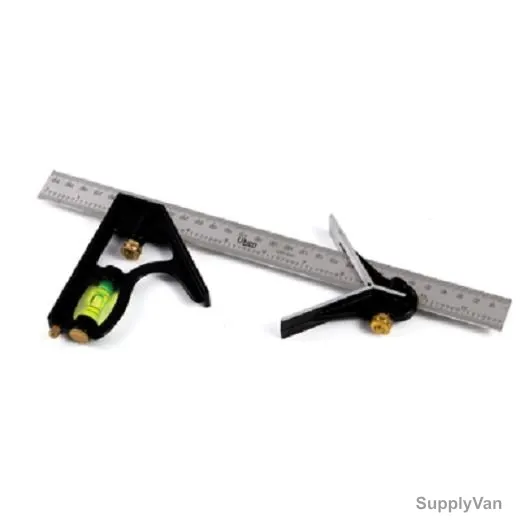 Uken Combination Square with Vial, U31-030, 12 Inch, Metric/Imperial