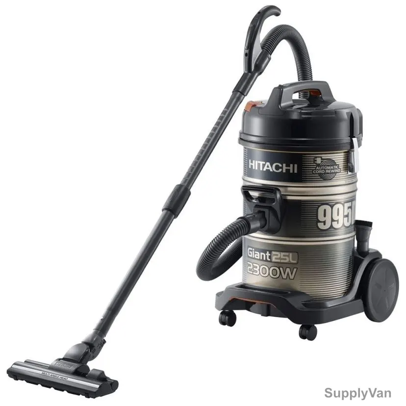 Hitachi Vacuum Cleaner, CV995DC, 2300W, 25 Ltrs, Gold and Black — image 1