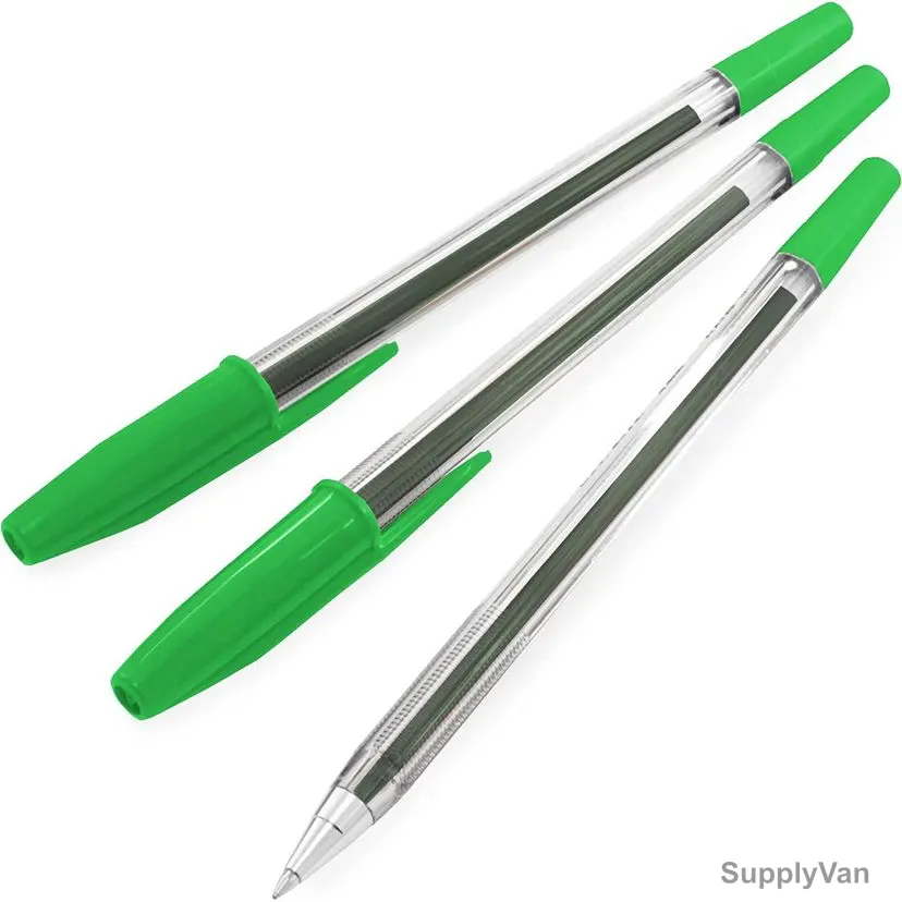 Uni-Ball Fine Ball Point Pen, SAS-GN, 0.7MM Tip, Green, 12 Pcs/Pack