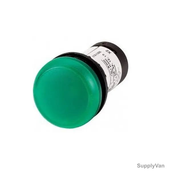 Eaton LED Indicator Light, 20mA, 22MM Dia, Green