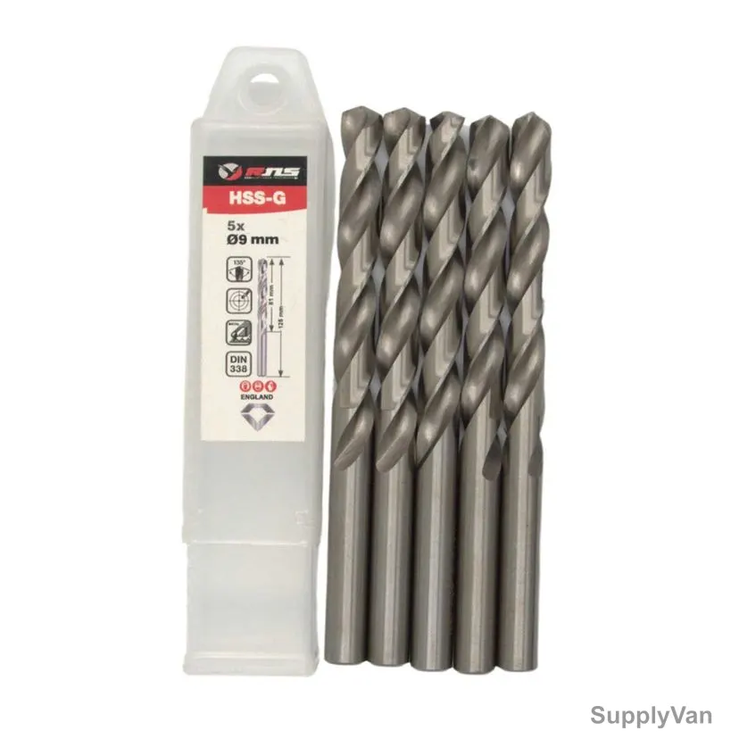 Rns HSS-G Twist Drill Bit, 4341, Eco, 10.5MM Dia, 5 Pcs/Pack